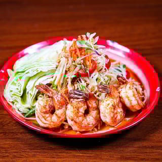 Papaya Salad Grilled Shrimp